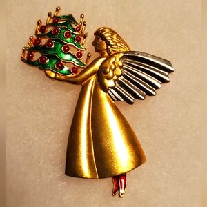 METROPOLITAN MUSEUM of ART Angel Christmas Brooch